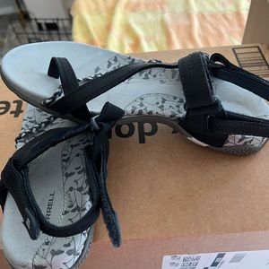 Navy Merrell Sandals